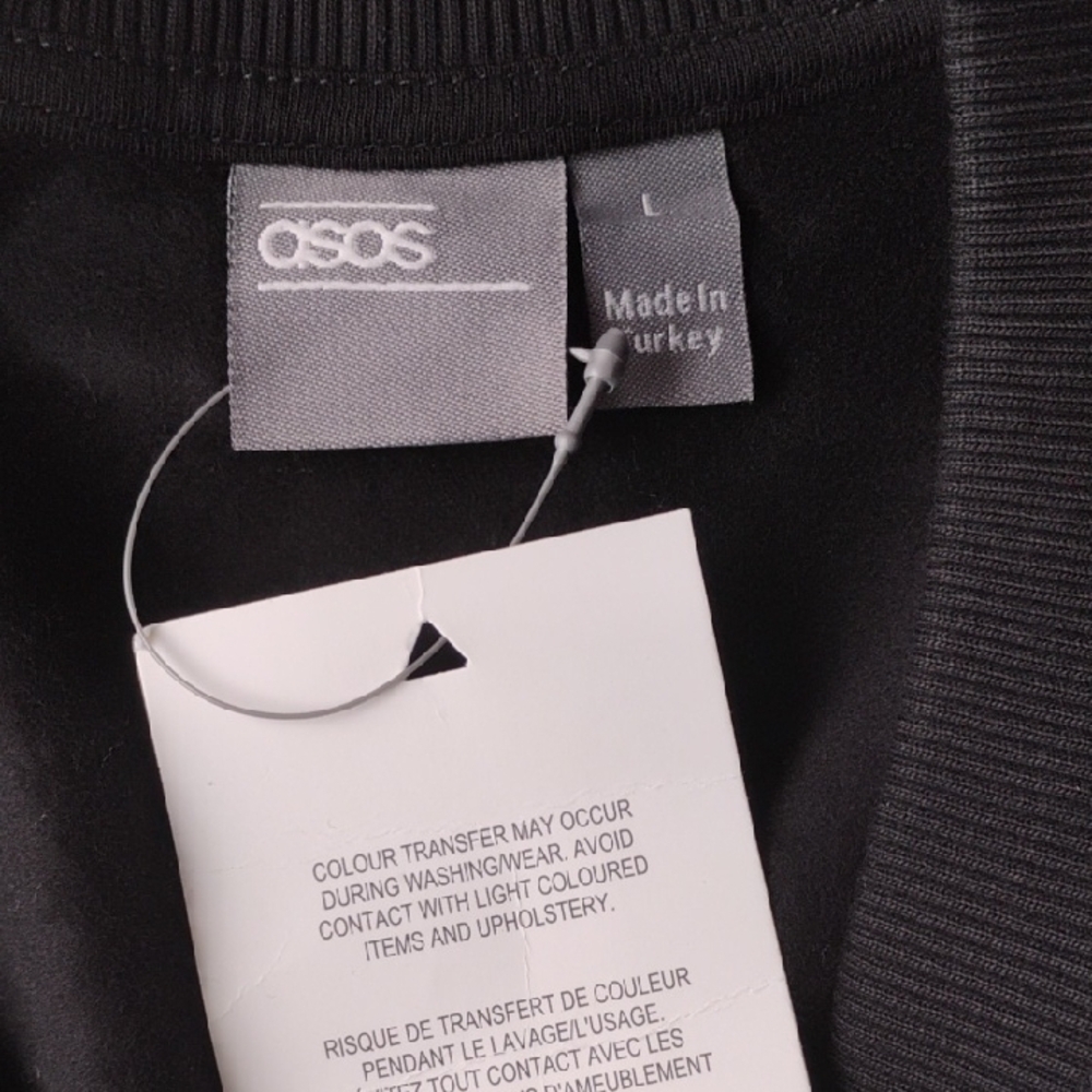 New ASOS Black Zip-Up Sweater Jacket - Picture 6 of 7